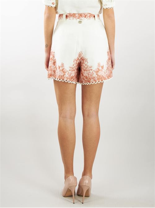Linen shorts with floral print Twinset TWIN SET |  | TT240311683